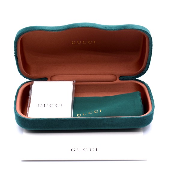 GUCCI GG0715SA 001 BLACK/GREEN GREY AUTHENTIC SUNGLASSES - Picture 10 of 10